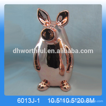 Lovely pig ceramic golden money banks,ceramic golden pig money banks